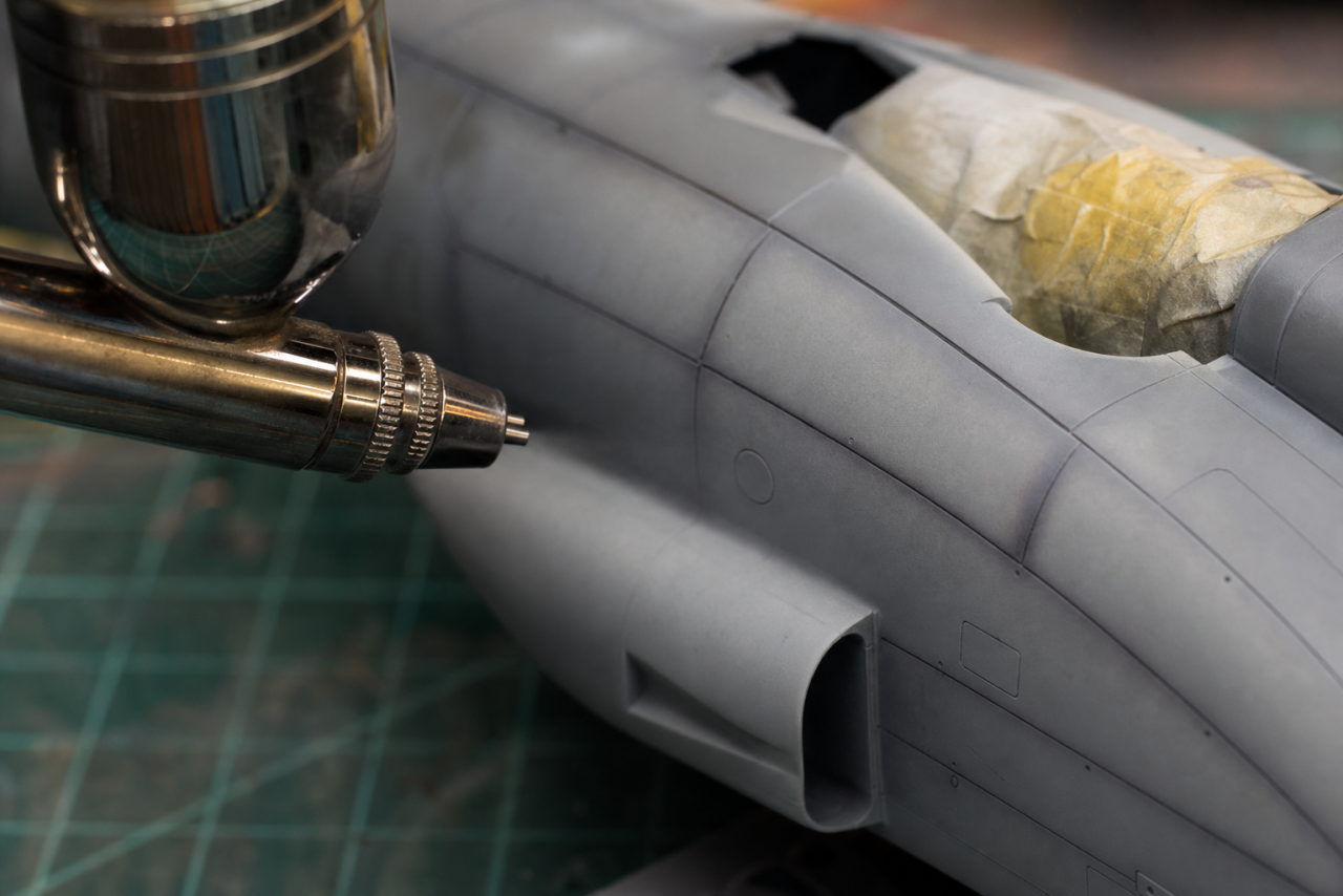 Pre-shading en post-shading met de airbrush